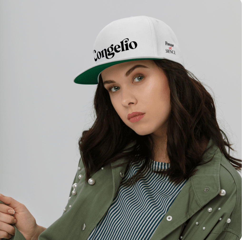 Congelio Stylish “Power of Silence” SnapBack Cap